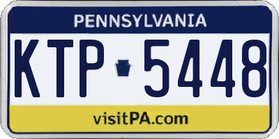 PA license plate KTP5448