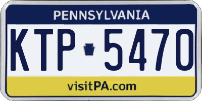 PA license plate KTP5470