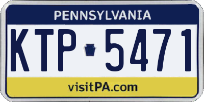 PA license plate KTP5471