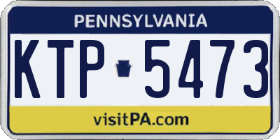 PA license plate KTP5473