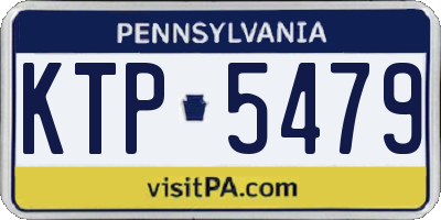 PA license plate KTP5479
