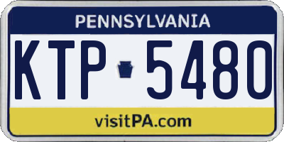 PA license plate KTP5480