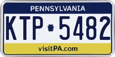 PA license plate KTP5482