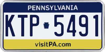 PA license plate KTP5491