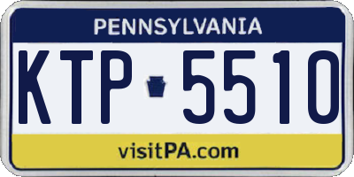 PA license plate KTP5510