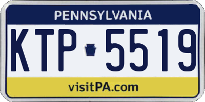 PA license plate KTP5519
