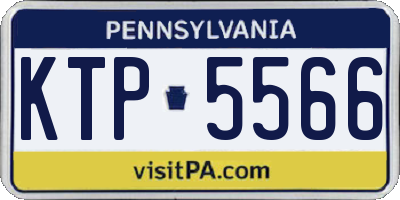PA license plate KTP5566