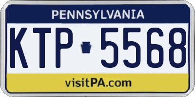 PA license plate KTP5568