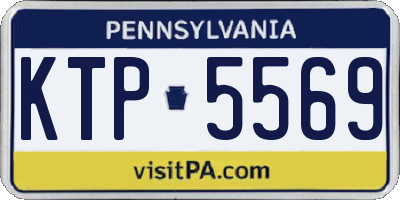 PA license plate KTP5569