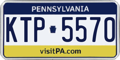 PA license plate KTP5570