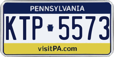 PA license plate KTP5573