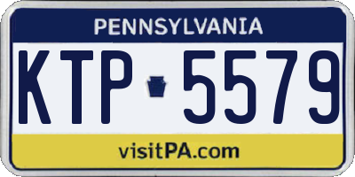 PA license plate KTP5579