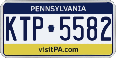 PA license plate KTP5582