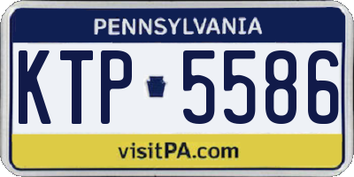 PA license plate KTP5586