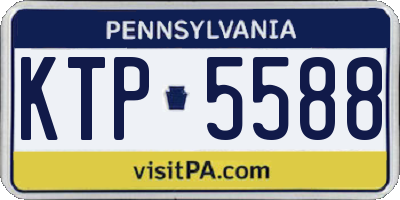 PA license plate KTP5588