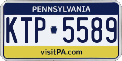 PA license plate KTP5589