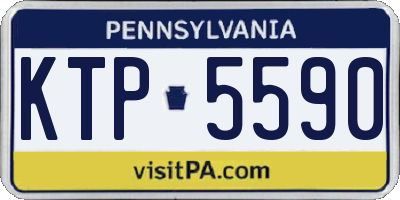 PA license plate KTP5590
