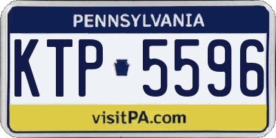 PA license plate KTP5596
