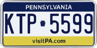 PA license plate KTP5599
