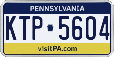 PA license plate KTP5604