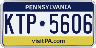 PA license plate KTP5606