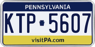 PA license plate KTP5607
