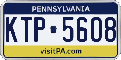 PA license plate KTP5608