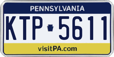 PA license plate KTP5611