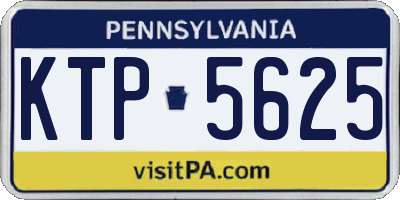 PA license plate KTP5625