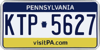 PA license plate KTP5627