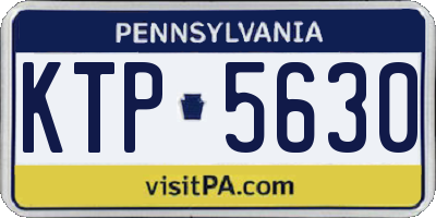 PA license plate KTP5630