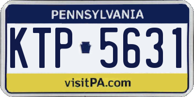 PA license plate KTP5631