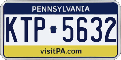 PA license plate KTP5632