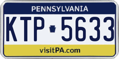 PA license plate KTP5633