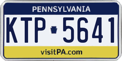 PA license plate KTP5641