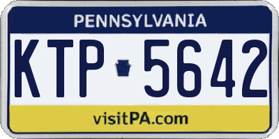 PA license plate KTP5642