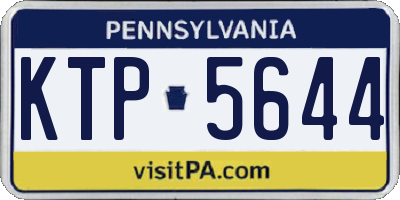 PA license plate KTP5644