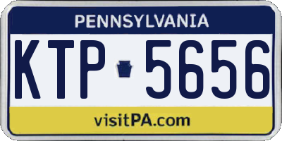PA license plate KTP5656