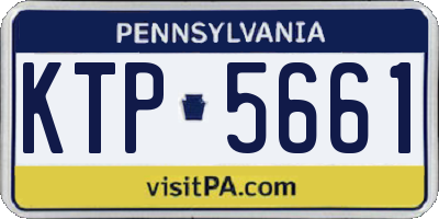 PA license plate KTP5661