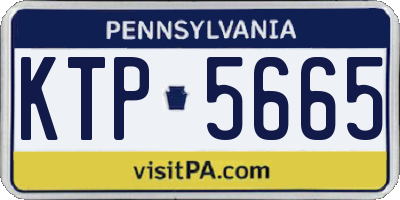 PA license plate KTP5665