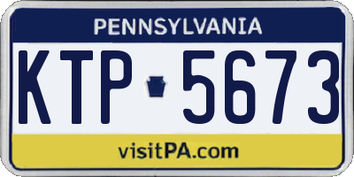 PA license plate KTP5673