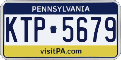PA license plate KTP5679