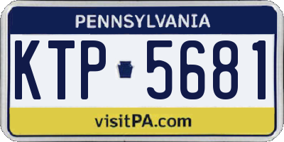 PA license plate KTP5681