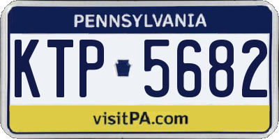 PA license plate KTP5682