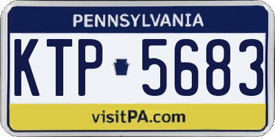 PA license plate KTP5683