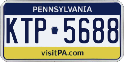 PA license plate KTP5688