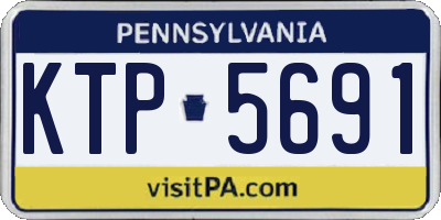 PA license plate KTP5691