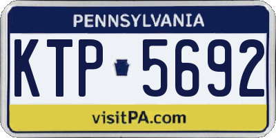 PA license plate KTP5692