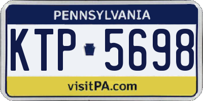 PA license plate KTP5698