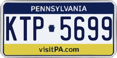 PA license plate KTP5699